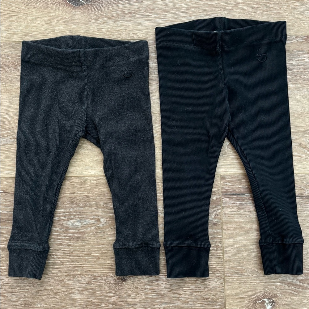 Nordstrom Little Girl Ribbed Leggings Set Size 2T